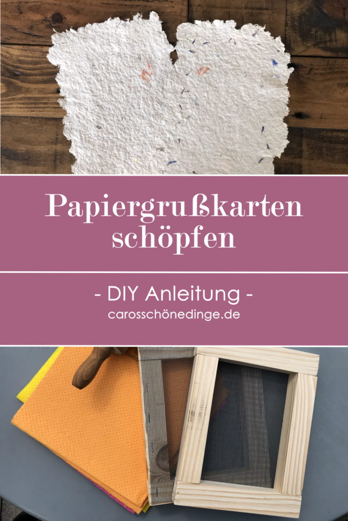 Papier Grußkarten schöpfen